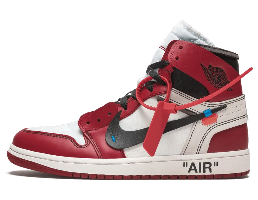 Air Jordan x Off White Nike AJ I 1 Chicago ‘The 10 Ten’ (2017) – “White / Black-varsity Red” (AA3834-101)