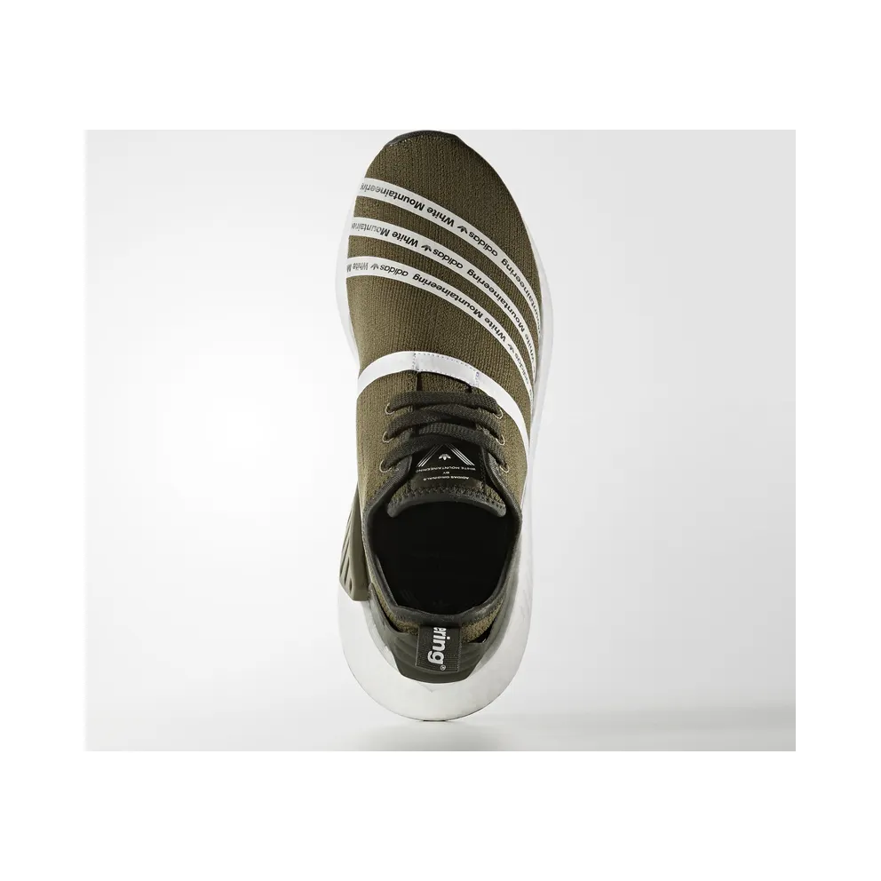 adidas NMD R2 White Mountaineering Trace Olive Trace Olive/Footwear White/Footwear White (CG3649)