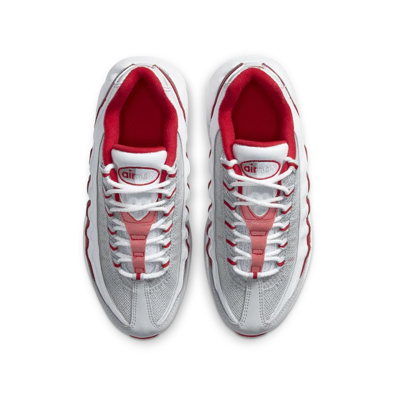 Nike Air Max 95 Recraft Grey Fog Hyper Red (GS) Grey Fog/White-Hyper Red (CJ3906-004)