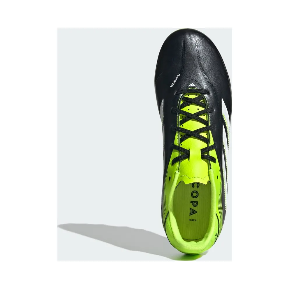 adidas Copa Pure 3 League Firm/multi-ground Boots Kids “Core Black / Cloud White / Lucid Lemon” (JR2883)