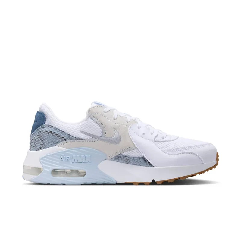 Nike Air Max Excee Premium Womens “White Hydrogen Blue Snakeskin” (IR1379-100)