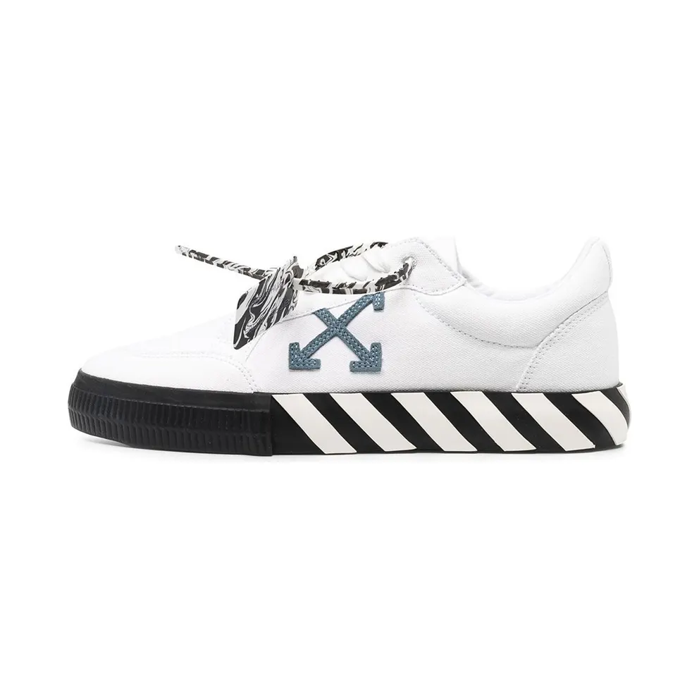 OFF-WHITE Vulc Low White Blue Grey (OMIA085R21FAB0020140)