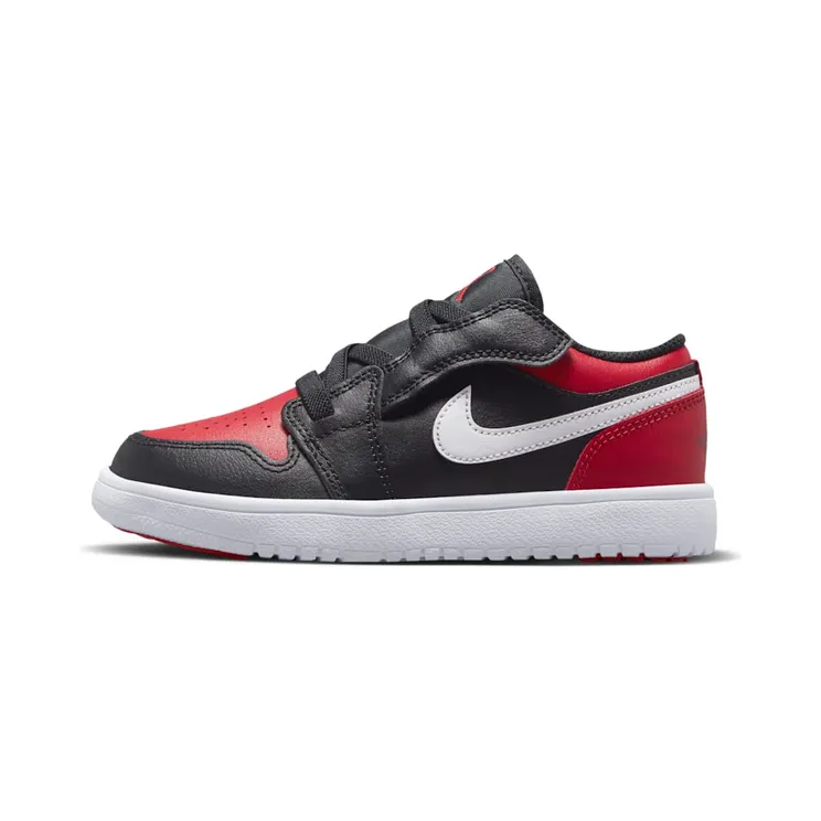 Jordan 1 Low Alternate Bred Toe “Black / White / Gym Red” (BQ6066-066)