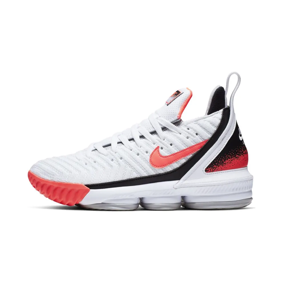 Nike LeBron 16 White Hot Lava White/Hot Lava-Flat Silver (CI1521-100)