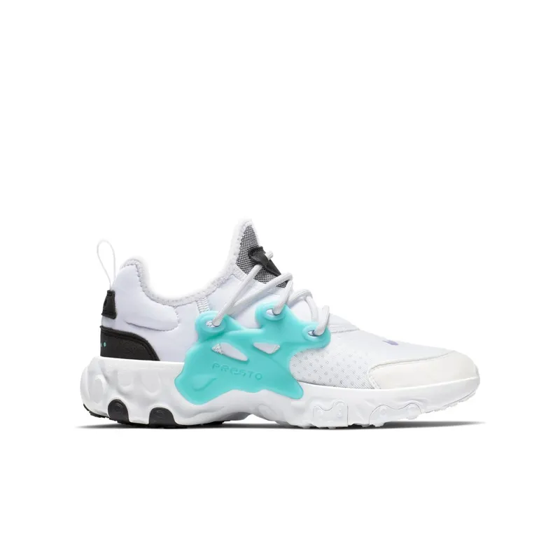 Nike React Presto Cassette (GS) White/Night Maroon-Black-Atomic Violet-Teal Nebula (BQ4002-102)