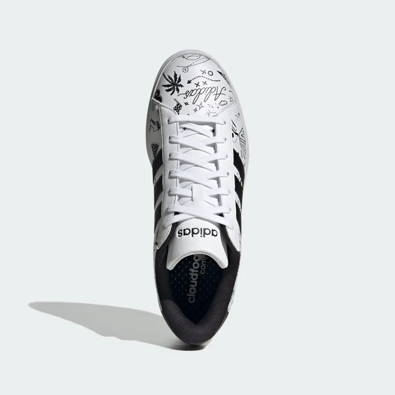 Adidas Grand Court 2.0 Cloud White / Core Black / Core Black (ID4474)