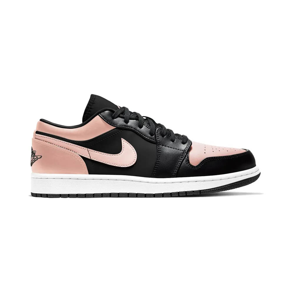 Jordan 1 Low Crimson Tint (GS) – “Black / Crimson Tint / White” (553558-034)