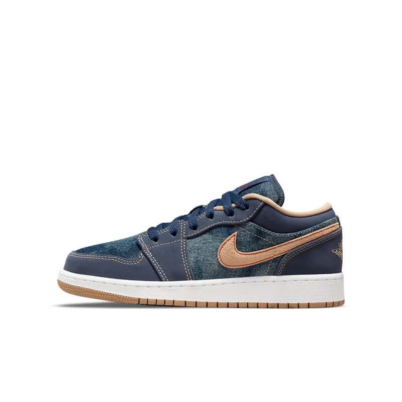 Jordan 1 Low SE Denim (GS) (DM4692-400)