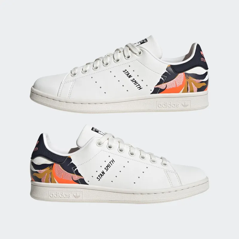 Adidas Stan Smith Core White / Legend Ink / Orange (GV7082)