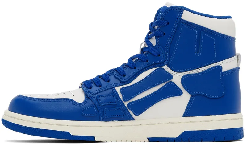 AMIRI Blue & White Skel Top Hi (PS22MFS002-466)