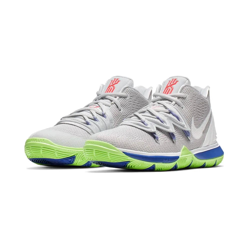Nike Kyrie 5 Wolf Grey Lime Blast (GS) Wolf Grey/White-Lime Blast (AQ2456-099)