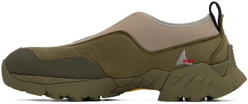 ROA Khaki & Taupe Slip-On (SOLE10- 094)