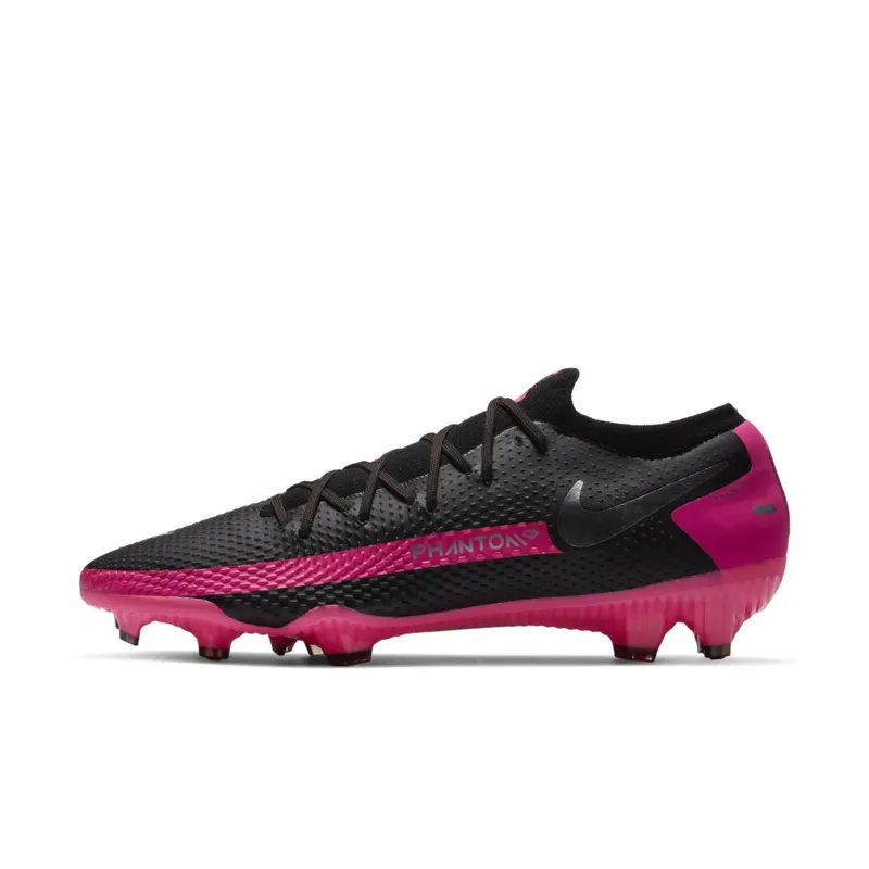 Nike Phantom GT Pro FG Black Pink Blast Black/Pink Blast-Metallic Silver (CK8451-006)