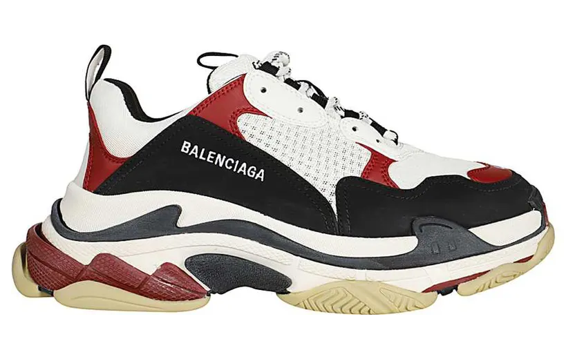 Balenciaga Triple S White Black Crimson