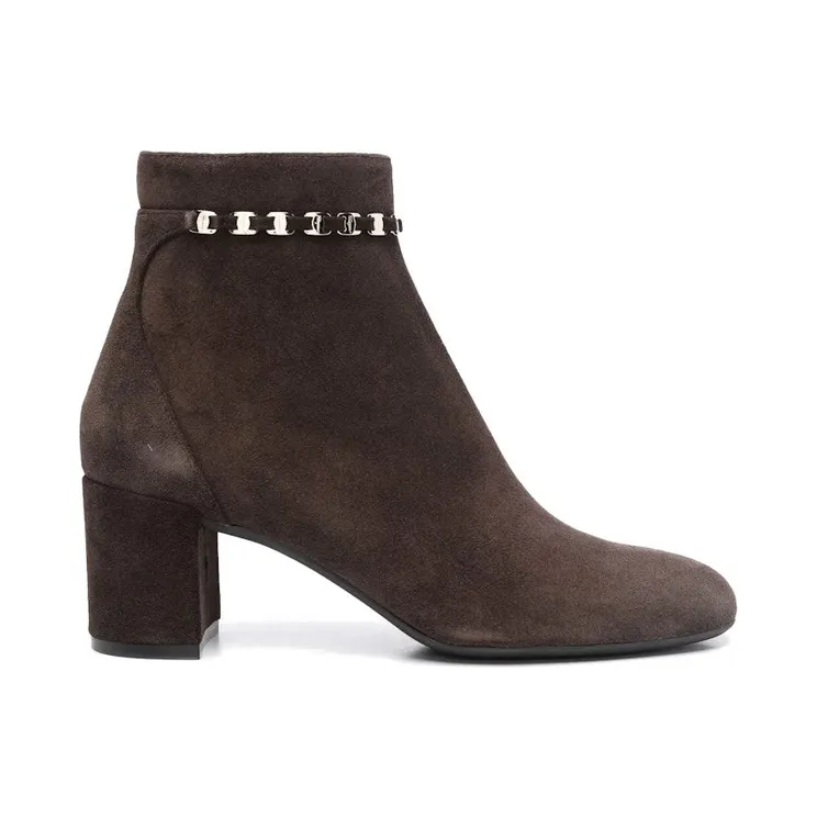 Ferragamo Ghila Suede Ankle Boots Purple (01B954750675)