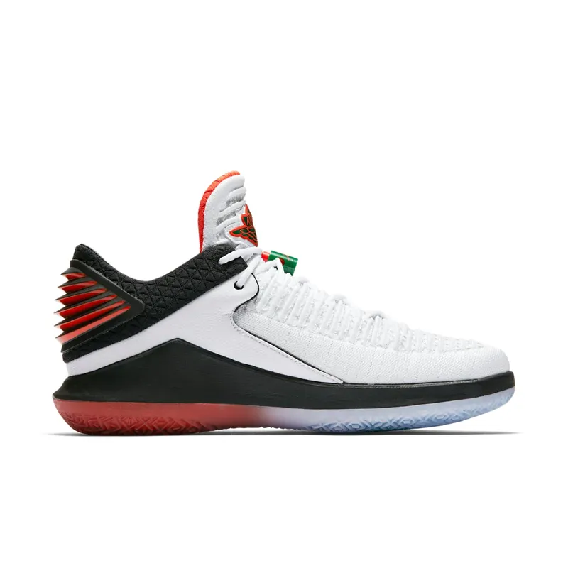 Jordan XXXII Low Like Mike Gatorade White/Pine Green-Black-Rush Orange (AA1256-100)
