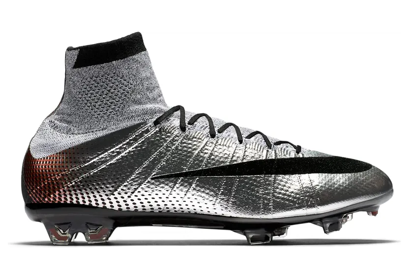 Nike Mercurial Superfly 4 CR7 Quinhentos “Metallic Silver / Gym Red / Black” (839622-006)
