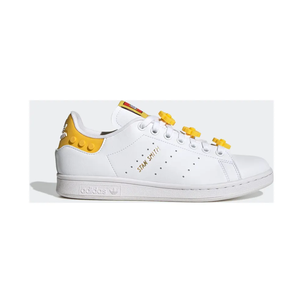 adidas x LEGO Stan Smith Schuh Cloud White / Gold Metallic (GX7203)
