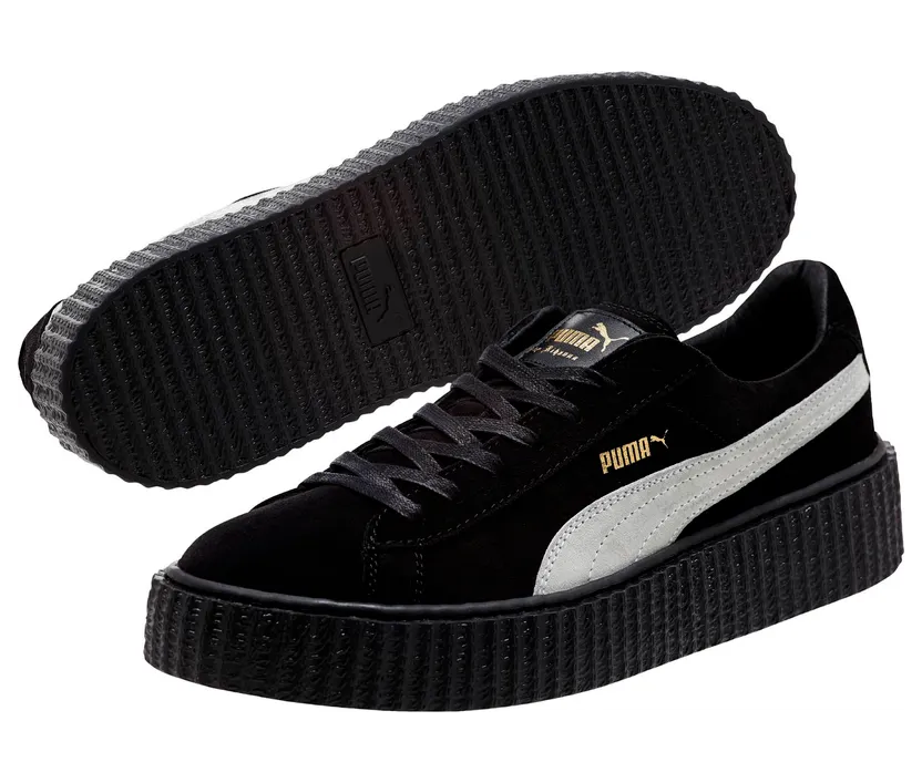 Puma Suede Creepers Fenty Rihanna Black White