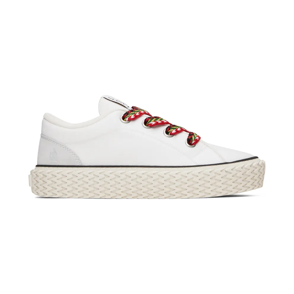 Lanvin White Curbies Sneakers (FM-SKIK01-CANV-E22)