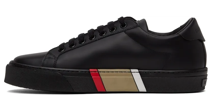 Burberry Black Bio-Based Stripe Sole Sneakers (8042172) (3)
