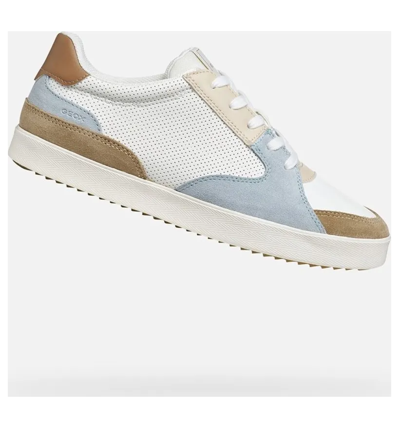 Geox sneaker Wit/Lichtblauw (D656HC05422C1Z0B)