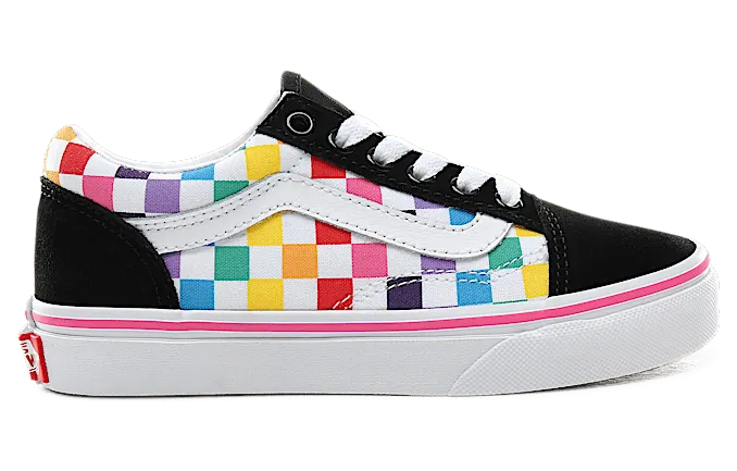 VANS Checkerboard Old Skool Schoenen Voor Kinderen (Multicolour)