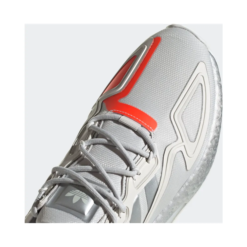 adidas ZX 2K Boost Grey One Solar Red Grey One/Silver Metallic/Solar Red (FX7028)