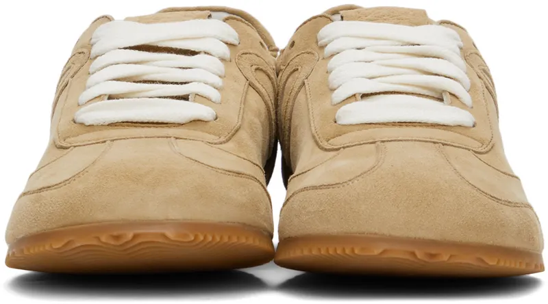 Loewe Beige Suede Ballet Runner Sneakers (L814282X39)
