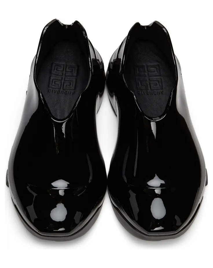 Givenchy Black Shiny Monumental Mallow Low Sneakers (BEZ00PE184) (5)
