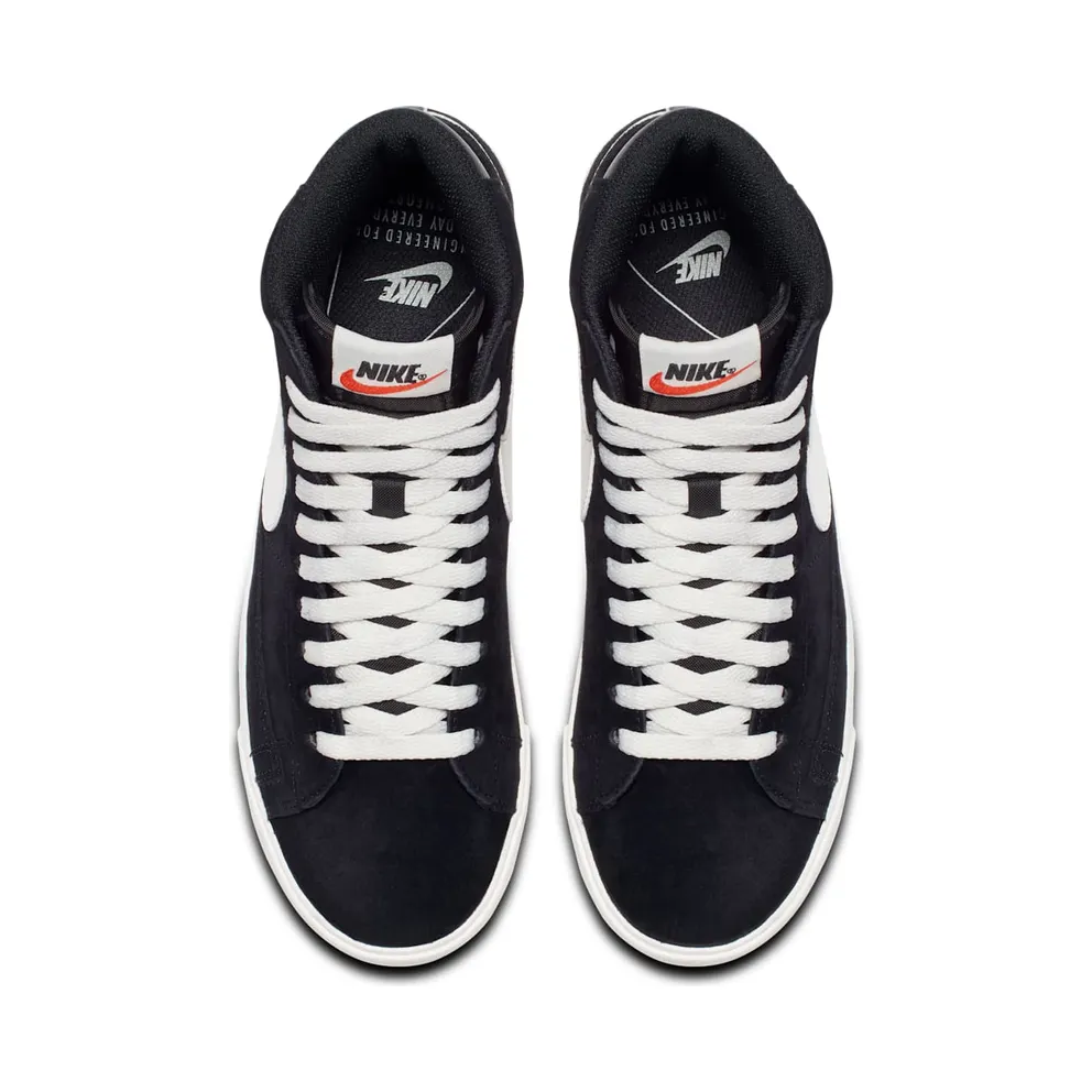 Nike Blazer Mid Vintage Suede Black (W) Black/Sail-Sail (AV9376-001)