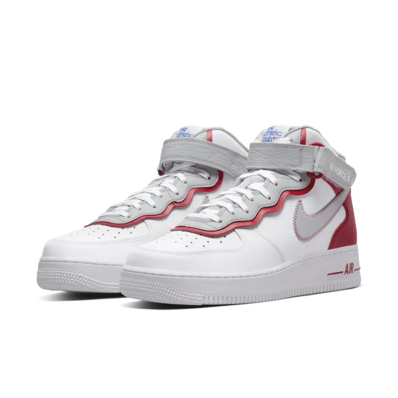 Nike Air Force 1 Mid Athletic Club White Gym Red (DH7451-100)