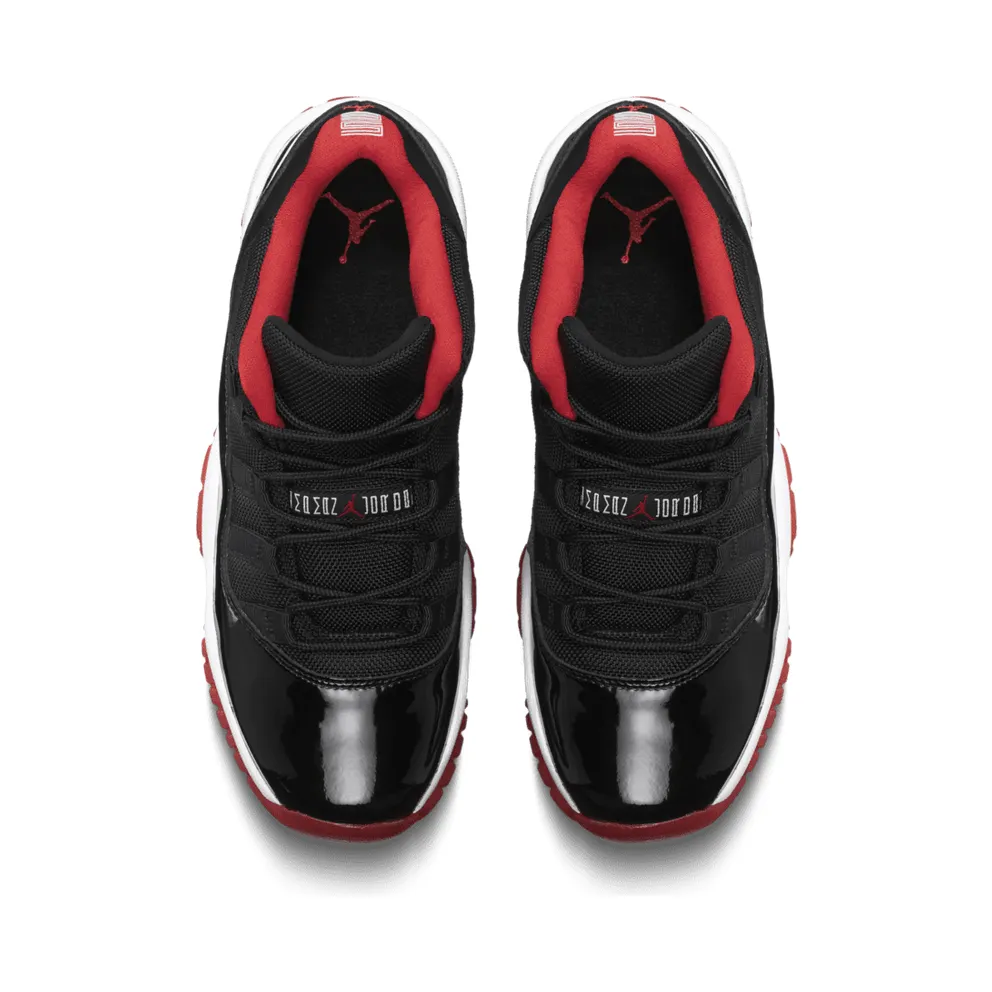Jordan 11 Retro Low Bred (GS) Black/True Red-White (528896-012)