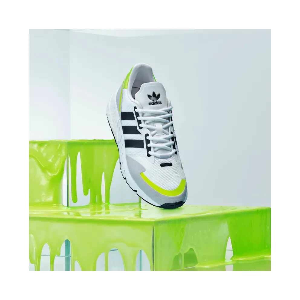 adidas ZX 1K Boost Cloud White / Core Black / Solar Yellow (H69037)