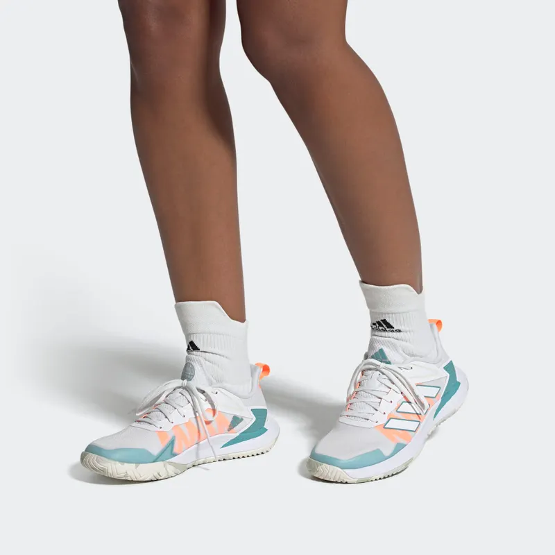 Adidas Defiant Speed Tennis Shoes Cloud White / Cloud White / Mint Ton (GV9528)