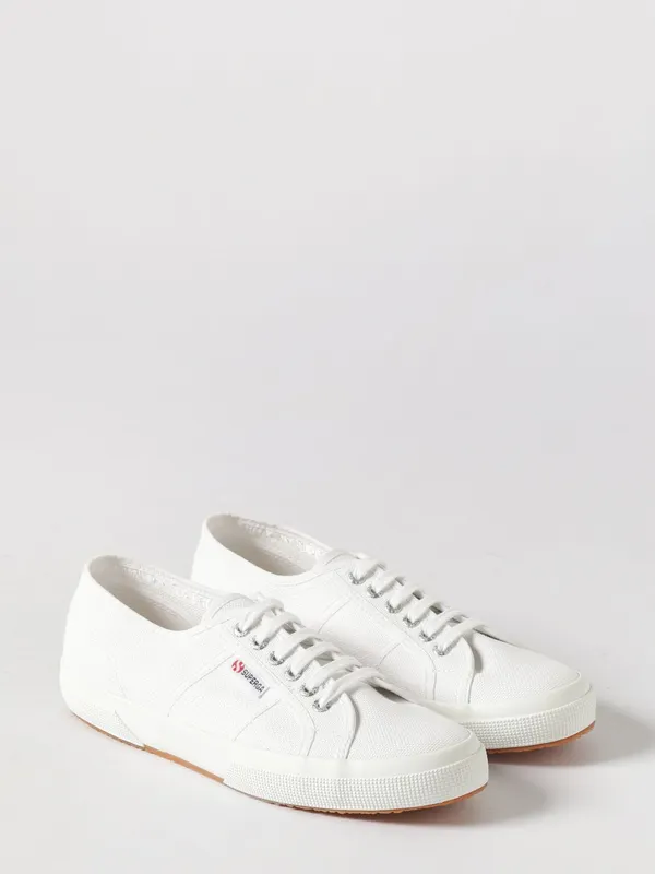 SUPERGA 2750-Cotu Classic Cotton with Rubber Sole and Applied Logo White (S000010901)