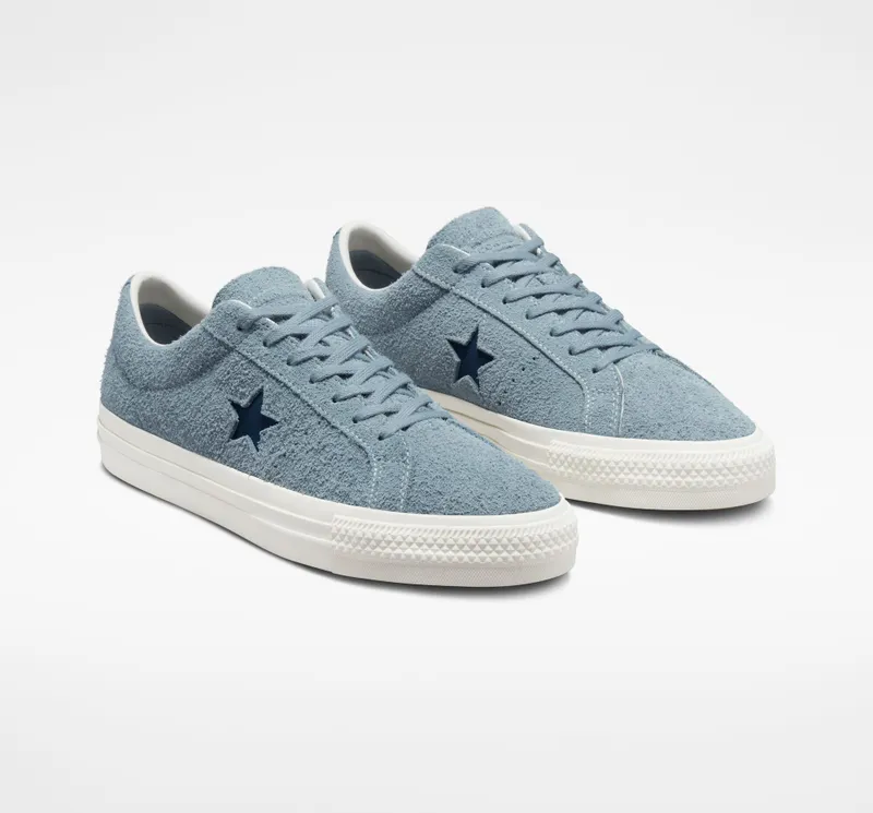 Converse One Star Pro Vintage Suede Tidepool Grey/navy/egret