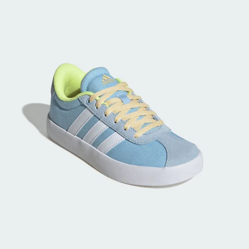 adidas VL Court 3.0 Clear Sky Cloud White Hi-Res Yellow (JS3487)