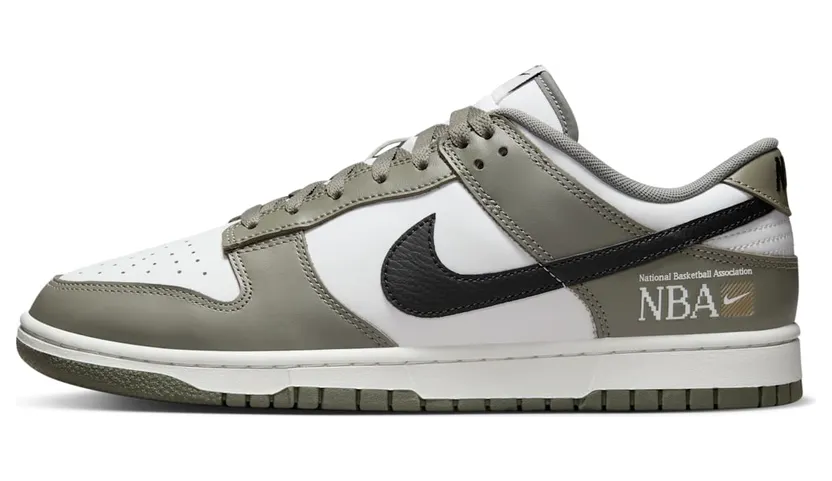 Nike Dunk Low NBA Paris “Dark Stucco / Summit White / Metallic Gold / Black” (FZ4624-001)