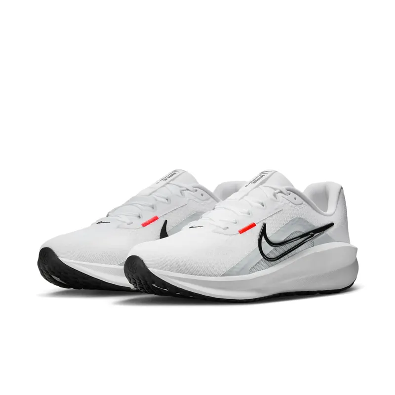 Nike Downshifter 13 White Pure Platinum Bright Crimson Black (FD6454-107)