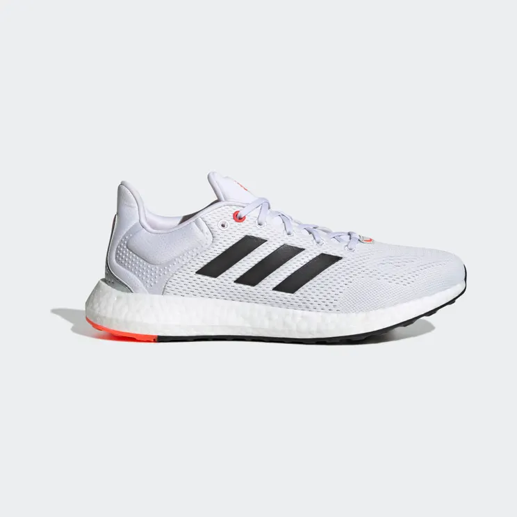 adidas Pureboost 21 Cloud White / Core Black / Solar Red (GY5099)