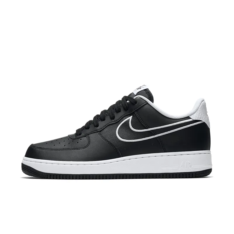 Nike Air Force 1 Low Leather Black White (2018) Black/White (AJ7280-001)