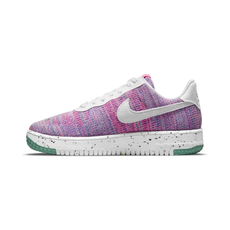 Nike Air Force 1 Crater FlyKnit “Fuchsia Glow / Pink Blast / Green Glow / White” (DC7273-500)