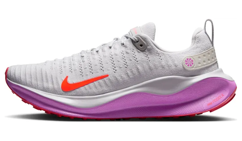 Nike React Infinity Run 4 “Vast Grey Hyper Violet Bright Crimson” (DR2665-011)