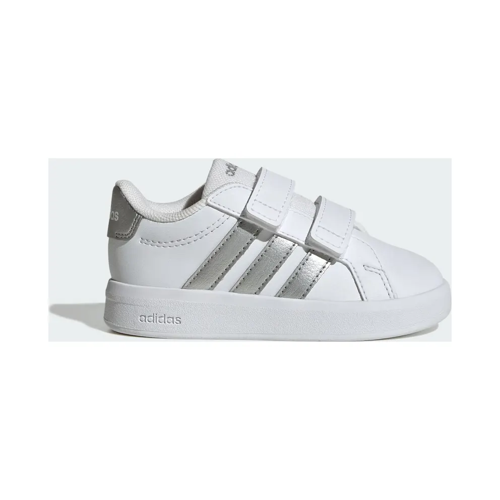 Adidas Grand Court 3.0 Peuters Cloud White / Silver Metallic / Silver Metallic (JP9373)