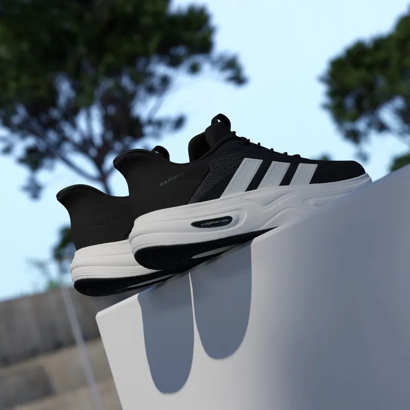 Adidas CLOUDFOAM CUXXION RAPIDFIT Shoes Core Black / Core White / Grey Six (KI9565)