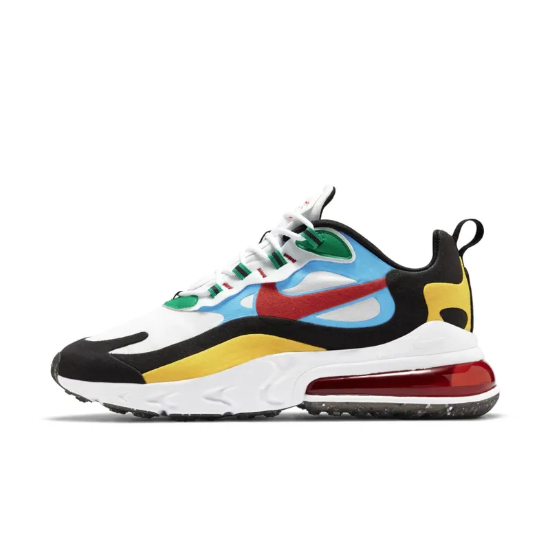 Nike Air Max 270 React Multi-Color White/University Red-White (DA2610-161)