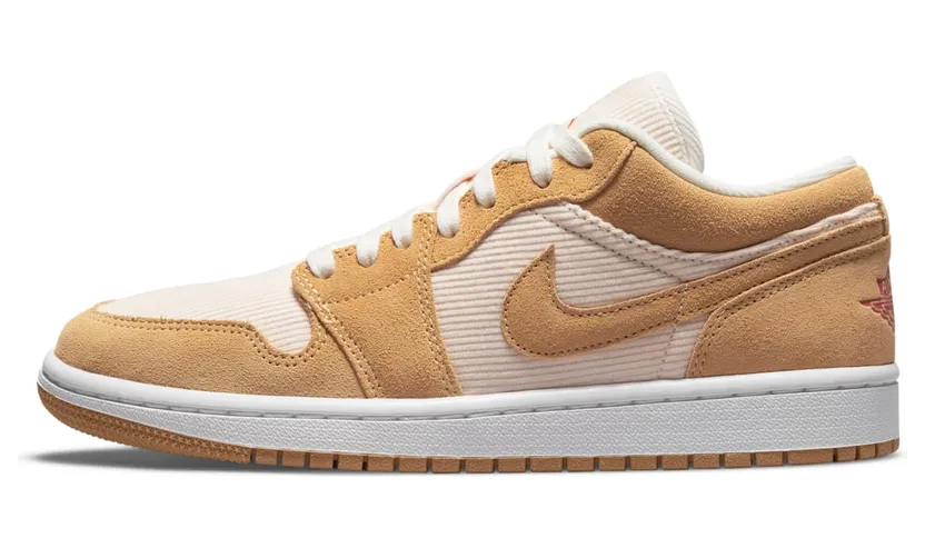 Jordan 1 Low SE Twine Orange Quartz Corduroy (W) “Twine / Orange Quartz / Sail / Orange” (DH7820-700)