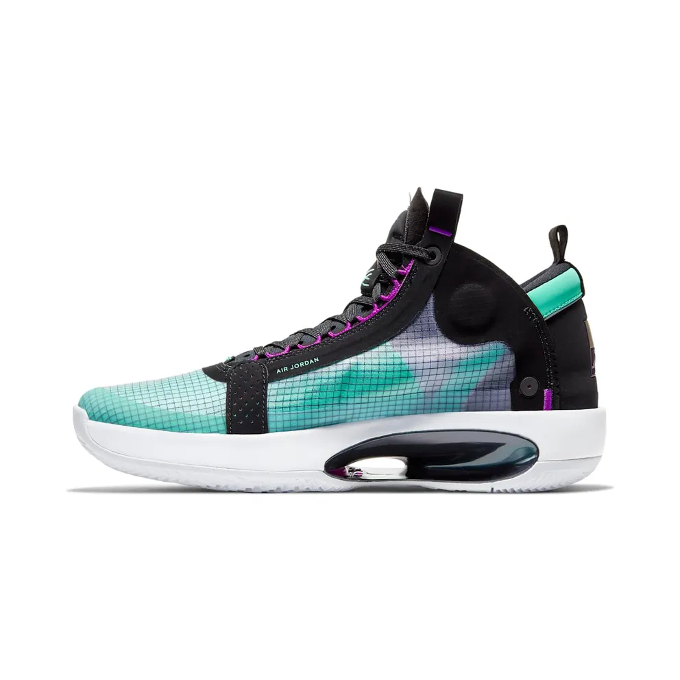 Jordan XXXIV Blue Void Blue Void/Green Glow-Black-Metallic Silver (AR3240-400)