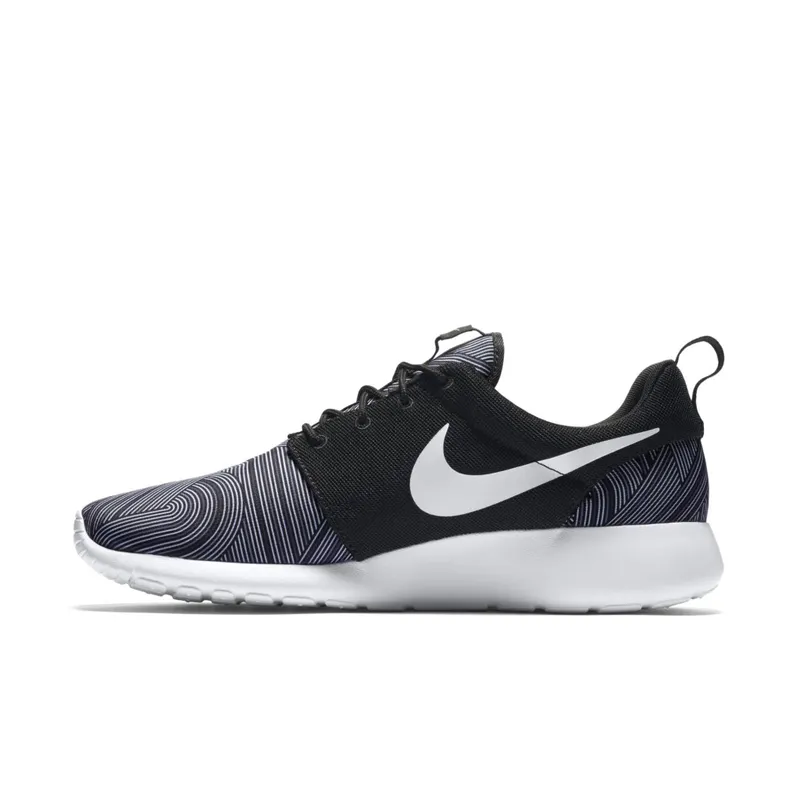 Nike Roshe One Print Black Black/White-Shark-Wolf Grey (655206-011)